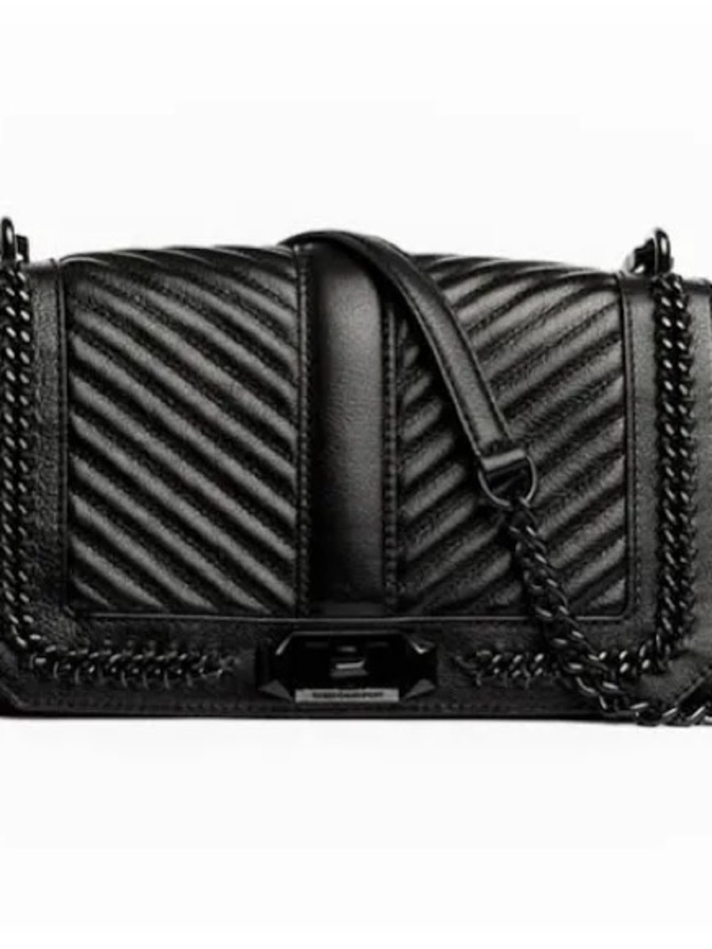 Rebecca Minkoff Black Quilted Leather Crossbody